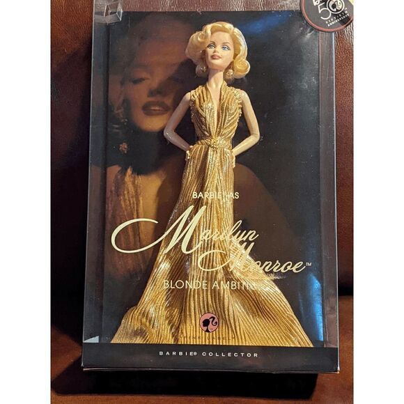 NWT BARBIE AS MARILYN MONROE BLONDE AMBITION 50th Anniversary - NEW in Sealed Bo - Picture 1 of 11